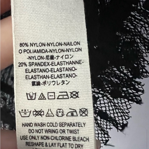 Free People Disco Ball Swiss Dot Lace Top Small - Picture 11 of 12